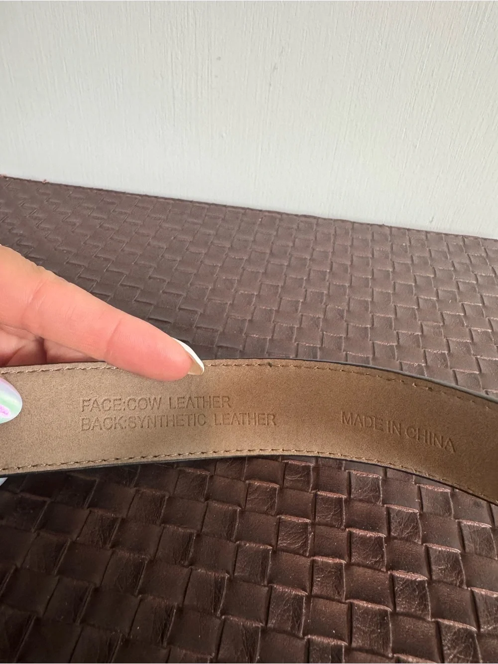 Banana Republic Blue Suede Belt with Silver Buckle